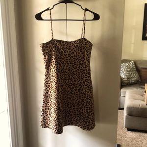 Cheetah print minidress